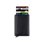 Zoozie Bags Cartera Hombre Sparta Black Piel Auténtica Negra Elegante y Duradera